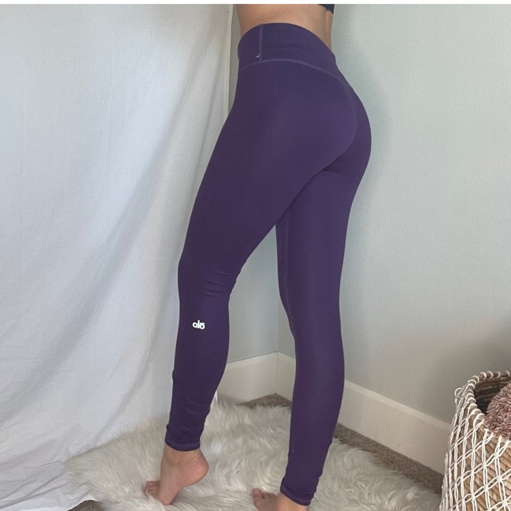 ALO Yoga Purple Leggings High Waist Seamless Design